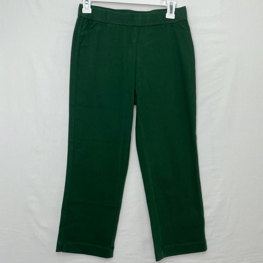 C. Wonder Stretch Twill Pull-On Pants Pine Green - Picture 3 of 6